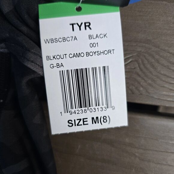 TYR Durafast Women's  Blackout Camk Taylor Tank  W/matching Boy Shorts Sz M New - Picture 7 of 7